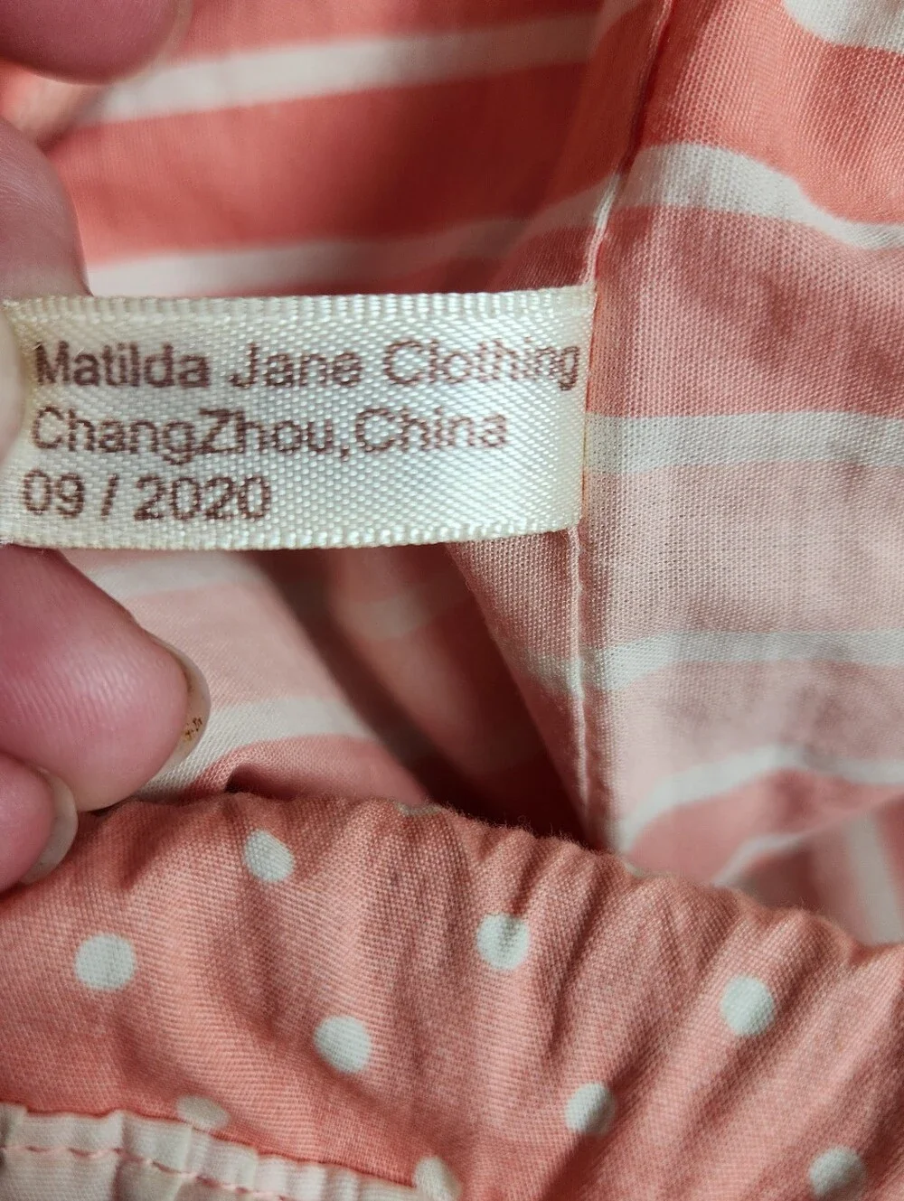 Matilda Jane Ruffle Tiered Cute Drawstring Backpack Bag NWOT